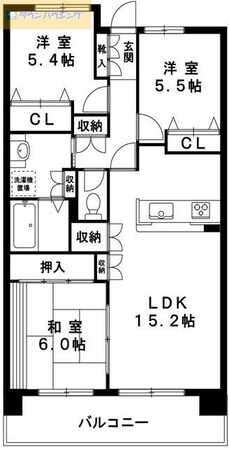 アソシエール西船橋の物件間取画像